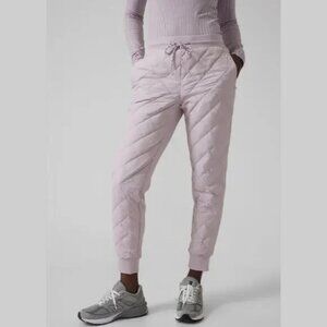 Athleta Apres Ski Goose Down Jogger Pants Shasta Purple, size 4